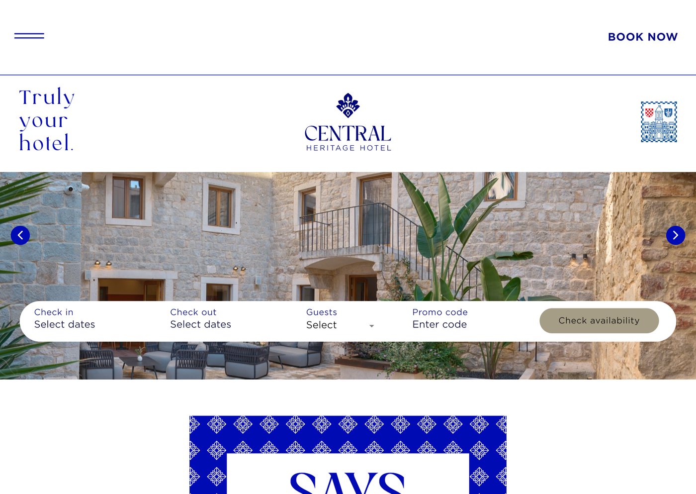 Central Heritage Hotel website